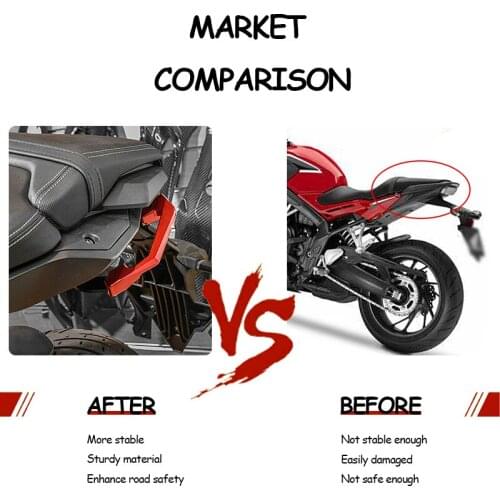 For Honda motorcycle parts CNC aluminum cb650r 2019-2020 rear armrest pull rear tail hand bow