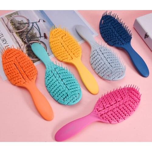 Female Hair Comb Scalp Massage Comb Bristle&nylon Hairbrush Wet Curly Detangle Salon Hair Brush