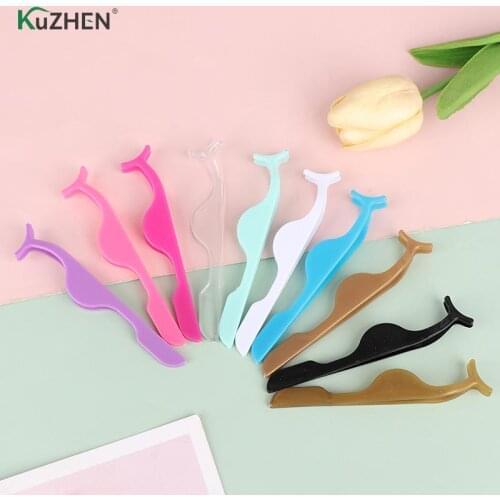 5PC False Eyelash Tweezers False Eyelashes Applicator Eyelash Extension Curler Nipper Auxiliary Clamp Makeup Forceps Tools