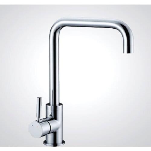 Free shipping DONA1166 Solid brass kitchen tap with hot cold kitchen tap with 2 pcs flexible hose for hot cold faucet