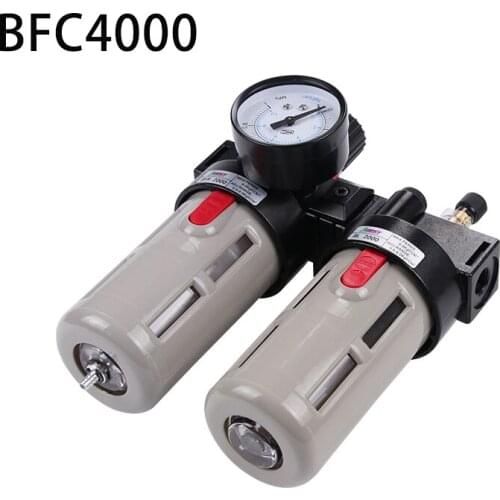 BFC4000 Free Shipping 1/2" Air Filter Regulator Combination Lubricator ,FRL Two Union Treatment ,BFR4000 + BL4000