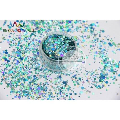 ASR710-140 Mix Colors and shapes Glitter for nail art and DIY decoration