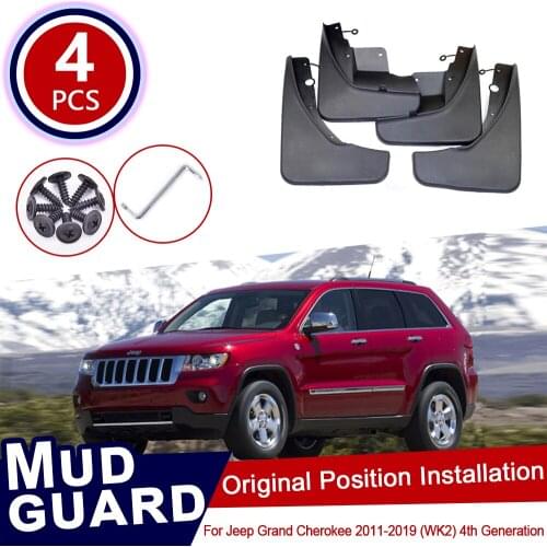 For Jeep Grand Cherokee WK2 2011~2019 Car Mud Flaps Front Rear Mudguard Splash Guards Accessories 2012 2013 2014 2015 2016 2017