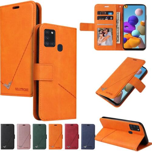 Flip Wallet Case For Samsung Galaxy A21S A21 Leather Card Luxury Case for Galaxy A41 A31 A71 A51 A11 A01 Core M31 M21 S Cover