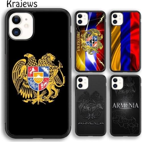 Krajews Armenian Coat Of Arms Flag Phone Case Cover For iPhone 5s 6s 7 8 plus X XR XS 11 12 pro max Samsung Galaxy S8 S9 S10