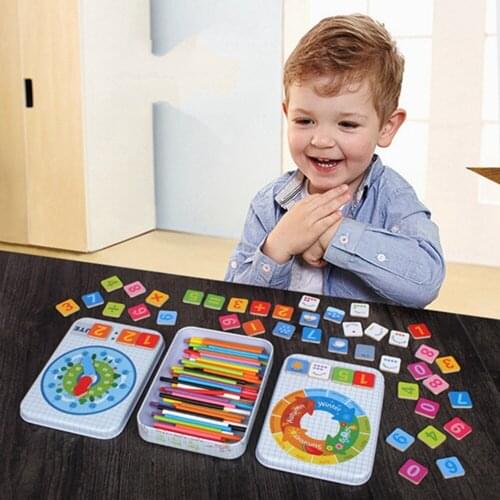 Baby Educational Toys Toy Box Montessori for Digital Multifunctional Learning Mathematics Toys for Children