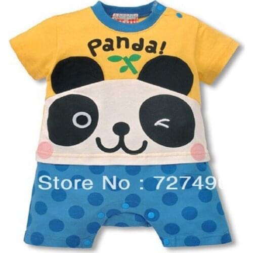 Baby romper Panda Short sleeve body suits infant overalls Animal Newborn summer shortalls baby boy clothes roupa bebe costumes