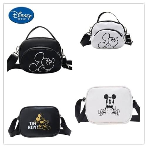 Disney Mickey Mouse Canvas Bag Crossbody Bag Fashion Handbag Shoulder Bag Cartoon Small Christmas Gift for children