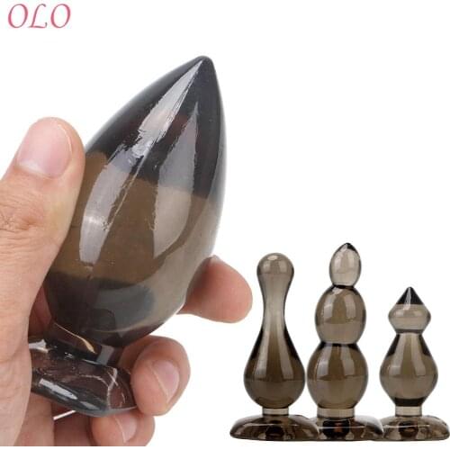 For Woman Men Gay Prostate Massager Butt Plugs Anal Bead Silicone Jelly Anal Plug Anal Sex Toys