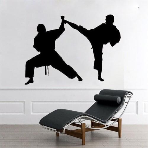 Karate Stickers Wall Decal Art Mural Martial Wall Decal Art Wall Stickers Removable Waterproof Vinyl ph325
