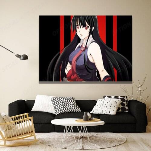 Wall art print akame ga kill japanese anime poster home living bedroom decoration high definition quality picture frames