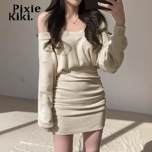 Модные трикотажные платья PIXIEKIKI China At AliExpress