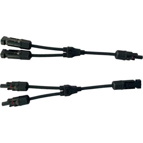Solar Photovoltaic Connector Y Type 2 Branch One to Two Combiner Waterproof Male And Female Solar Panel Cable Connector