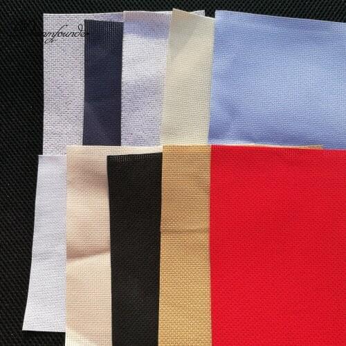 3pcs/lot larger than 15x15cm random count color size Aida cloth 11ct, 14ct, 18ct, 28ct, 40ct cloth cross stitch fabric