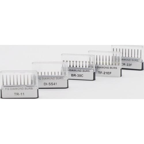 Dentistry Lab High Speed Handpiece Polishing Diamond Bur Drill Kit 1.6mm For Dental Clinic