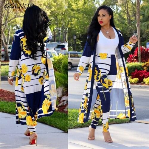 GGLNOO African Print Elastic Bazin Baggy Pants Rock Style Dashiki SLeeve Famous Suit For Women Coat And Leggings 2pcs/Se GG2325