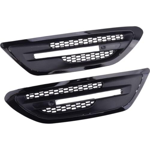 1 Pair Car Side Fender Grille Air Vent Outlet Trim Cover Fit for BMW 5-Series F10 M5 Sedan 2011-2013 2014 2015 2016 2017 ABS