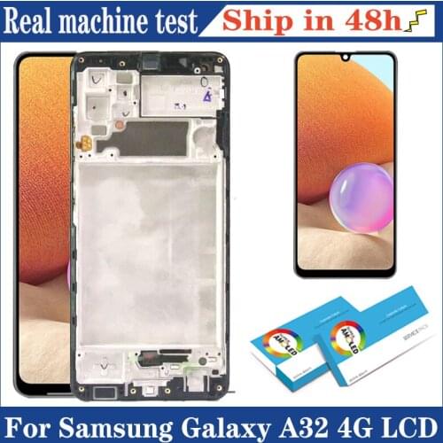 100% Original 6.4'' AMOLED Display for Samsung Galaxy A32 A325 A325F SM-A325F LCD Touch Screen Digitizer Assembly Repair Parts