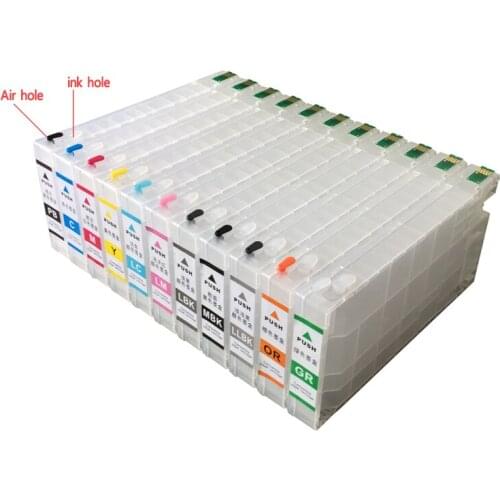 11 Colors 4900 Refillable Ink Replacement Cartridges Empty for Epson 4900 Large Format Printer with ARC Chips On High Quality
