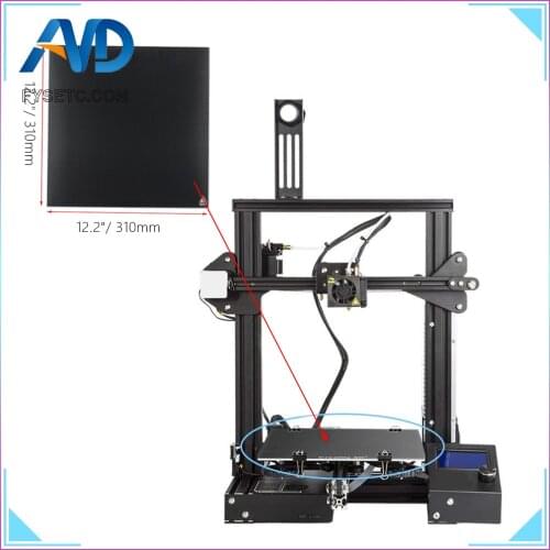 3D Printer Ultrabase Black Carbon Silicon Crystal Build Hotbed Platform 310*310 MM Thickness 4mm Glass For 3D CR-10/10