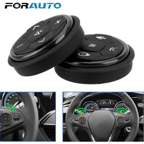 FORAUTO Wireless Car Steering Wheel Controller 10 keys Music GPS Navigation Radio Remote Control Buttons Auto Accessories