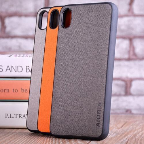 Case for Xiaomi Redmi 7A 6A coque Luxury textile Leather skin soft TPU hard PC phone cover for Redmi 7A 6A case funda capa