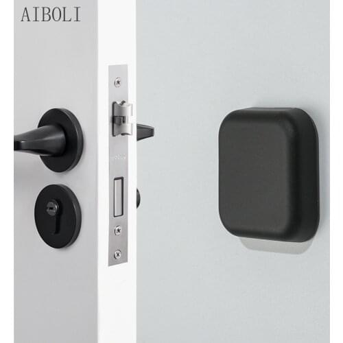 Home Silicone Door Stopper Self Adhesive Non Punching Anti-Collision Wall Protector Door Hardware Block Shockproof Pad Baby Safe