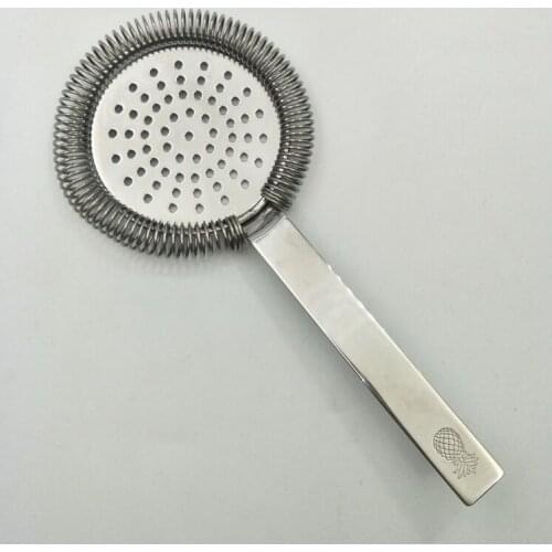 European Style Retro pineapple engraved Filter Net Insulator Cocktail Bar Strainers