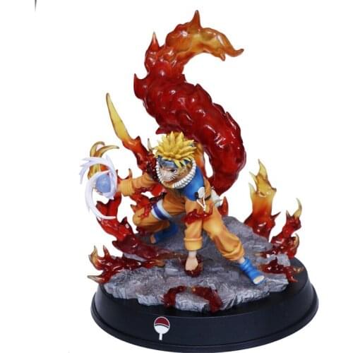 Naruto Shippuden Tailed Beast Uzumaki Naruto GK Action Figure Anime Model 33cm Statue Collectible Toy Desktop Decoration Figma