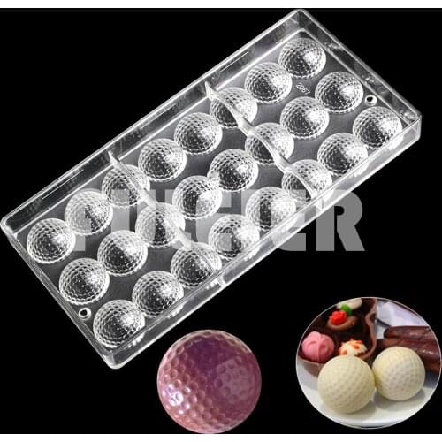 Ball Shape Chocolate Candy Mold Polycarbonate For Baking Pastry Bonbon Mould Confectionery Tool Wholesale