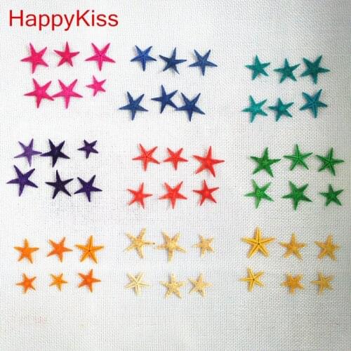HappyKiss 30pcs 1-2.5cm Mini Starfish Craft Decoration Natural crafts Sea Stars DIY Beach Cottage Wedding Decor colors star