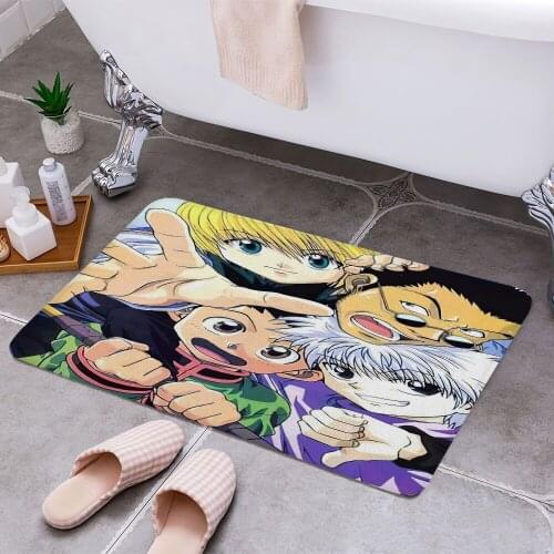 HunterxHunter Anti-slip Doormat Vacuuming Water Absorbing Kitchen Bedroon Bath Floor Mats Home Entrance Home Decora