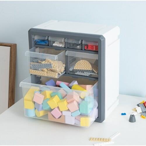 Toy Organizer Storage Box For Toys Blocks Accessories Drawer Box Plastic Container Wall Finishing Box Toy Storage Bin