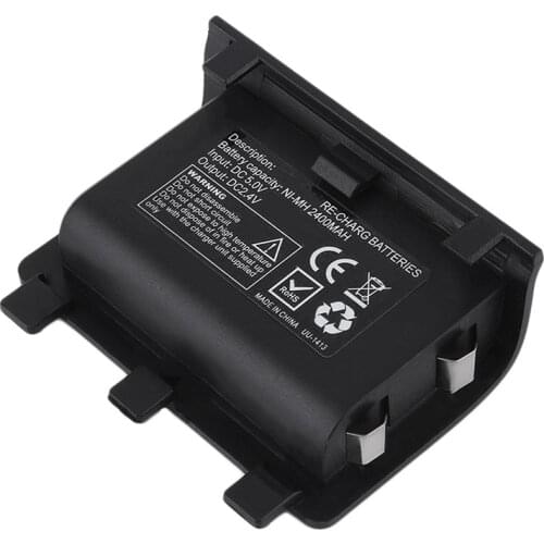 2pcs 2400mAh NI-MH Rechargeable Battery Kit for XBOX ONE Wireless Gamepad Controller Backup Battery Pack with USB Charging Cable