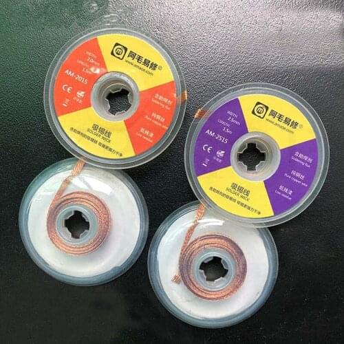 Anti scald Copper wire Tin absorption line Eliminate Solder joint Line for BGA PCB soldering Tin absorb tape tool