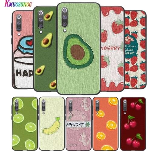 Cute Oil Painting Cartoon Fruit For Xiaomi Mi 8 9 10 11 10i 11i 10 10Pro 11Pro CC9 A3 9T 10T Lite Pro Se Ultra 5G Phone Case