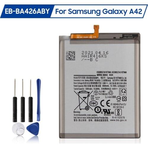 Original Phone Battery EB-BA426ABY For Samsung Galaxy A42 Genuine Battery 4860mAh