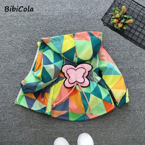 Baby Girls Coat Simple And Stylish 2021 New Fashion Cartoon Butterfly Children Jacket Kids Jacket For Girls Clothes 1-6year Old