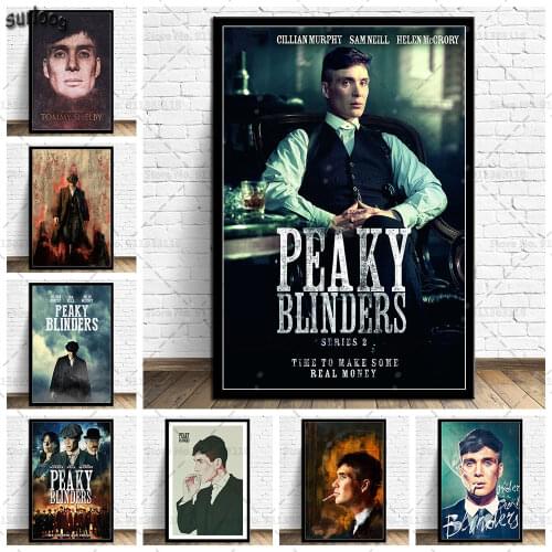 Peaky Blinders Cillian Murphy TV Show Posters and Prints Wall Art Pictures Poster Canvas Painting for Home Decoration