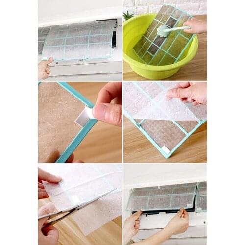 Cuttable Air conditioner Filter Papers Anti-dust Net Cleaning Purification Household air conditioner Cleansing Paper