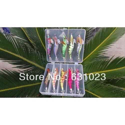 MR OCTOPUS 10pcs fishing lure,squid jig.squid hook,3.5# ,13.5cm 21g,packed with a box,11--20