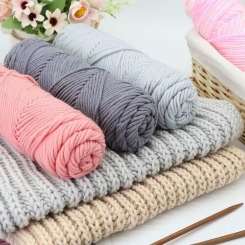 100g Thick Yarn Cotton Skincare Hand Knitting Scarf Coat Soft Yarn For Hand Knitting Baby Crochet Yarn Weave Thread