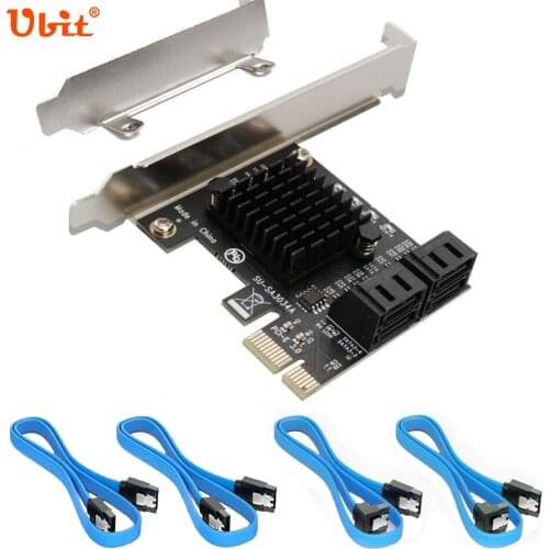 Ubit SATA PCIe card, PCI-E to SATA 3.0 hub controller adapter, SA3001 2-port SATA 3.0 to PCI-E expansion card, IPFS hard disk mi