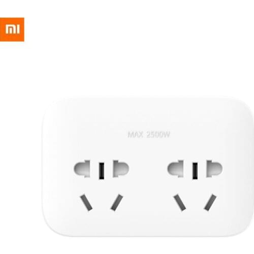 Original Xiaomi Mijia Smart Power Socket Converter Fire And High Temperature Resistant Safety Shell 10A Socket Plug 2500W