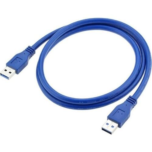 USB 3.0 Data Cable Male to Male Connecting Cable USB High Speed Data Transmission Cable 0.6m Extension Cable