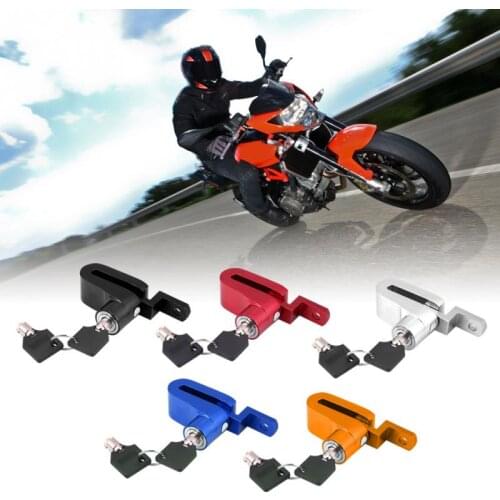 1 Set Disc Brake Wheel Lock Anti Theft Security Lock Aluminum Motorbike Accessories For Motorcycle Electric Scooter Bicycle