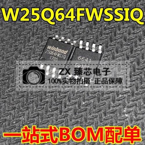100% New&original In Stock W25Q64FWSSIQ Marking:25Q64FWSIQ SOP-8 FLASH 64MBIT 104MHZ