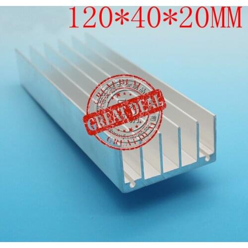 Free Ship with tracking 20pc high quality aluminum heatsink 120*40*20MM Chipset heatsink Strip