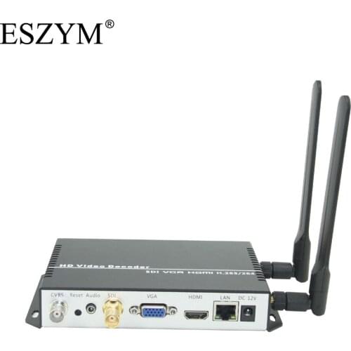 ESZYM H.265/H.264 Wireless SDI Decoder for Network Streaming Decode Like RTMP/RTSP/UDP/HTTP