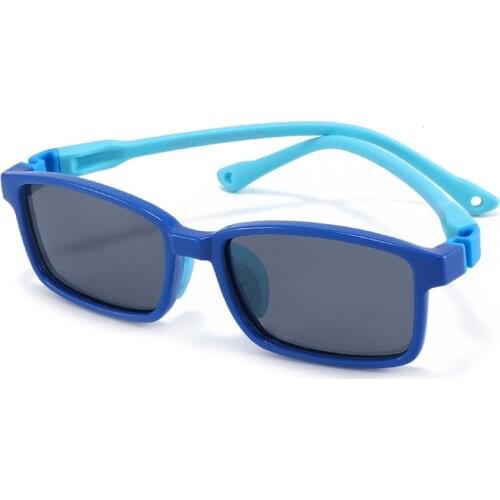 Rectangle New Kids Polarized Sunglasses TR90 Boys Girls Sun Glasses Silicone Safety Glasses Gift For Children Baby UV400 Eyewear